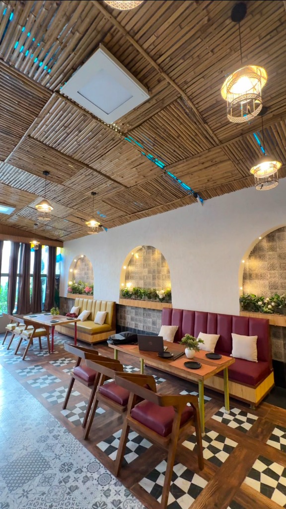 Rustic Bamboo Cafe Retreat